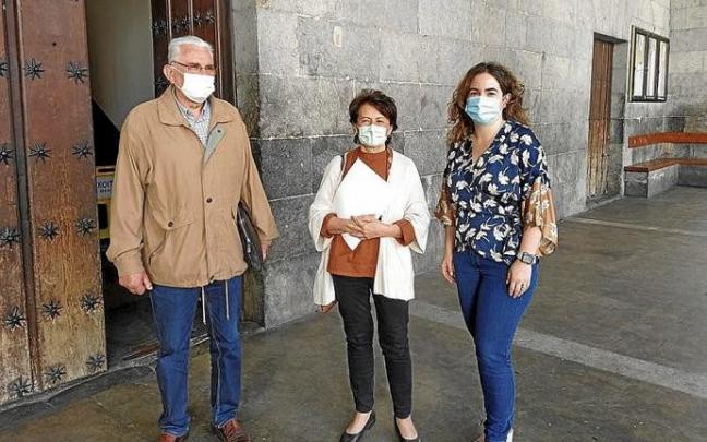 La edil Janire Igoa con representantes del Banco de Alimentos. Foto: N.G. La edil Janire Igoa con representantes del Banco de Alimentos. Foto: N.G.