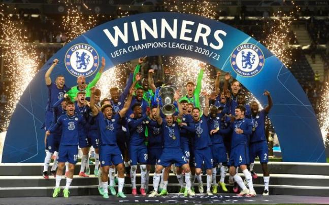 El Chelsea celebra la Champions League de la pasada temporada. El Chelsea celebra la Champions League de la pasada temporada.