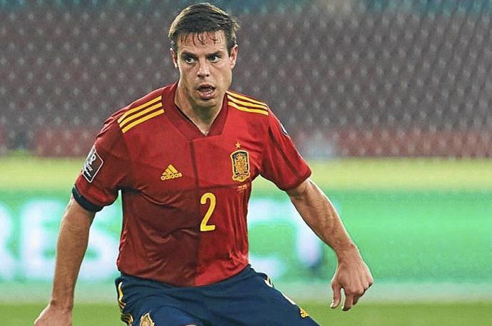 César Azpilicueta, en el partido ante Suecia. Foto: Europa Press