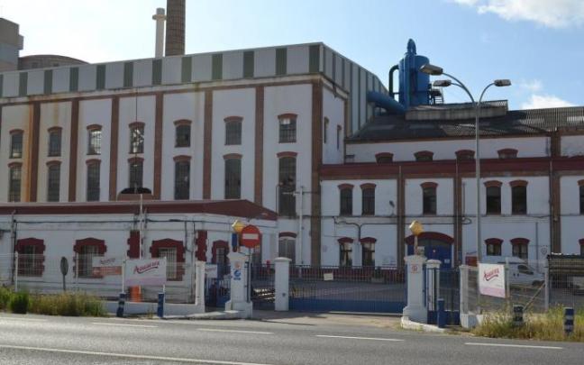 Exterior de la fábrica de Azucarera en Miranda de Ebro.