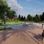 Recreaci&oacute;n de la zona dedicada a la calistenia.