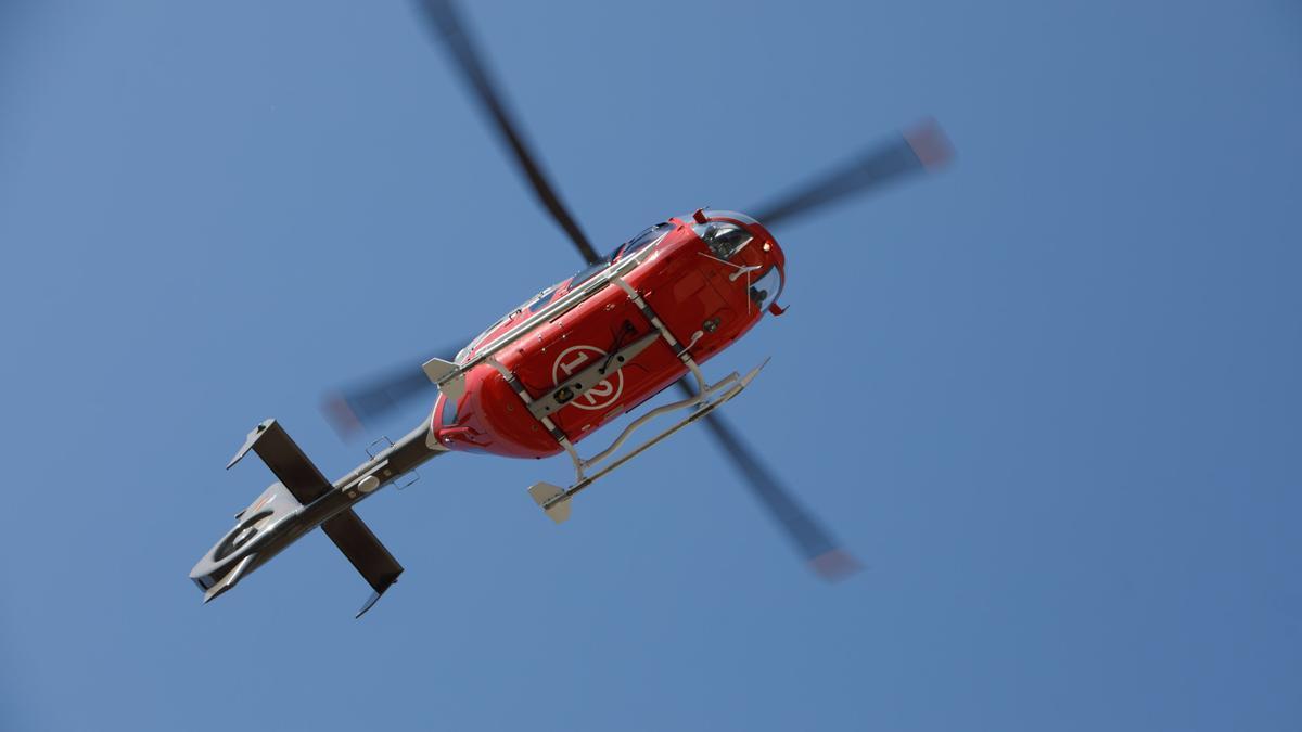 Un helicóptero de Protección Civil.