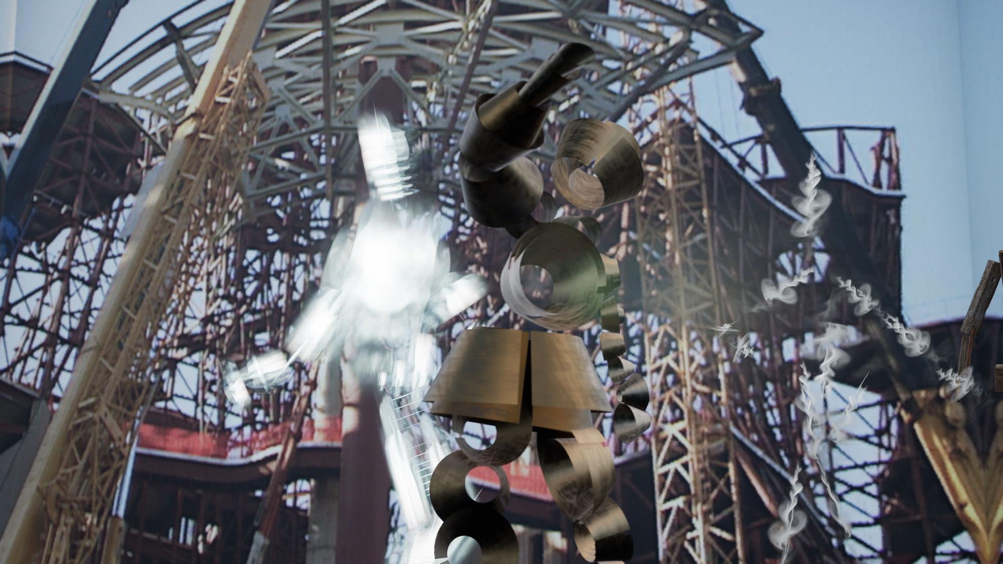 Reproducción de la acción que tendrá lugar en el Guggenheim.