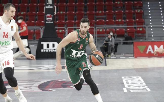 Luca Vildoza, durante uno de sus últimos partidos como baskonista Luca Vildoza, durante uno de sus últimos partidos como baskonista