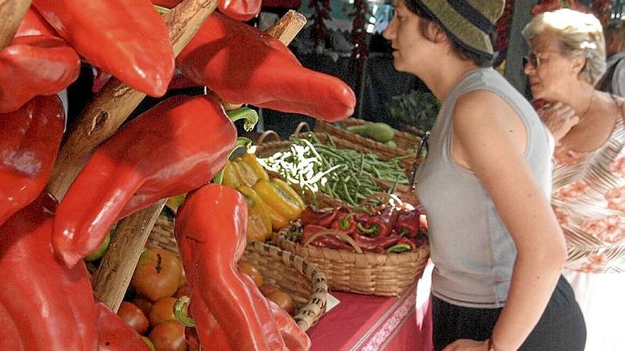 Feria de productos ecológicos.