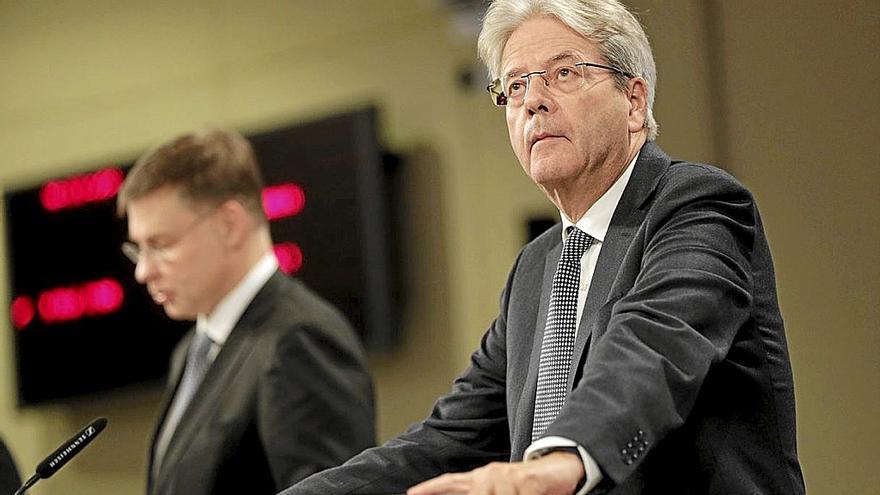 Paolo Gentiloni, Europako Ekonomia komisarioa atzo, Bruselasen. | ARGAZKIA: EFE