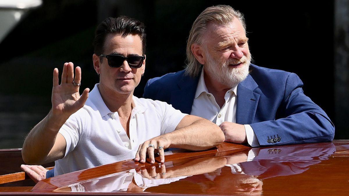 Colin Farrell y Brendan Gleeson a su llegada al Festival de Venecia.