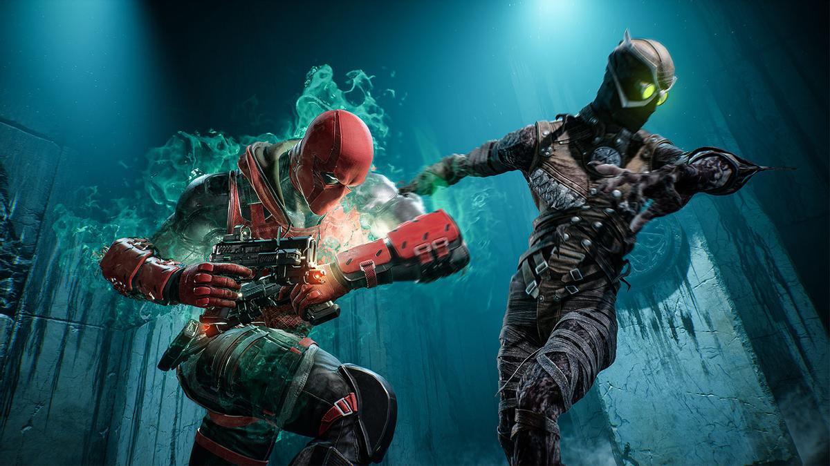 Captura de un enfrentamiento en 'Gotham Knights'.