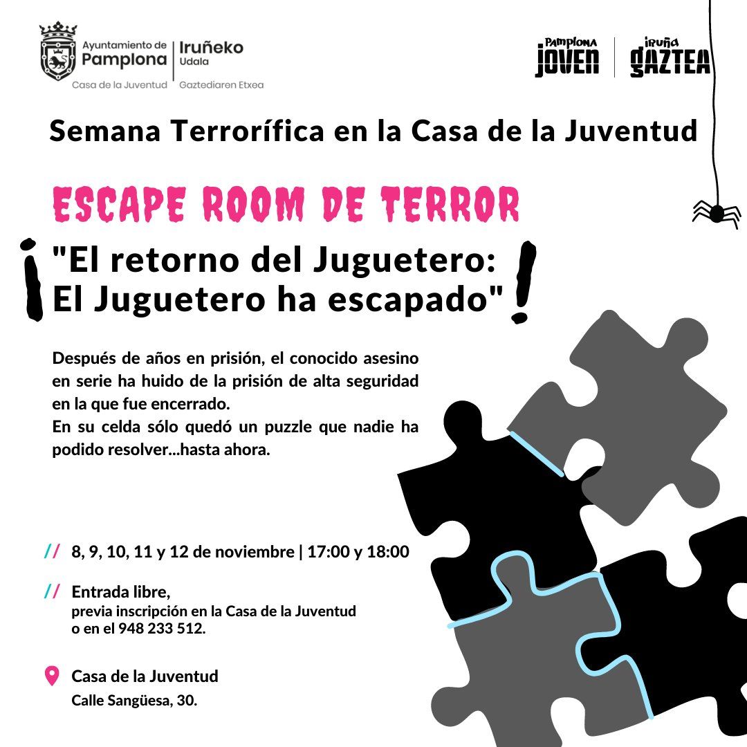 Cartel de las actividades