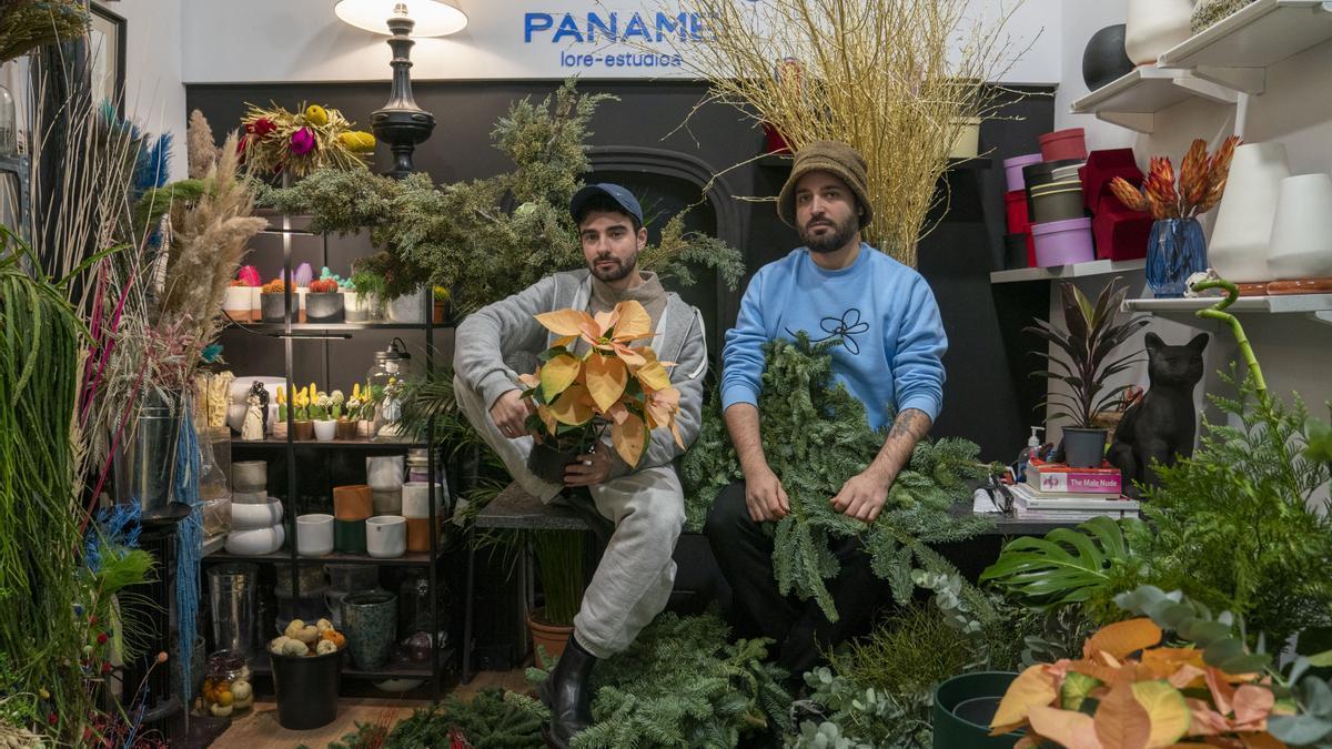 David Mola y V&iacute;ctor Ramos en Paname, una florister&iacute;a diferente