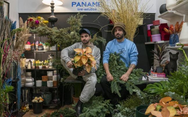 David Mola y V&iacute;ctor Ramos en Paname, una florister&iacute;a diferente