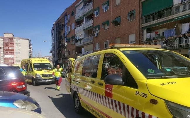Varias ambulancias de Emergencias 112. Varias ambulancias de Emergencias 112.