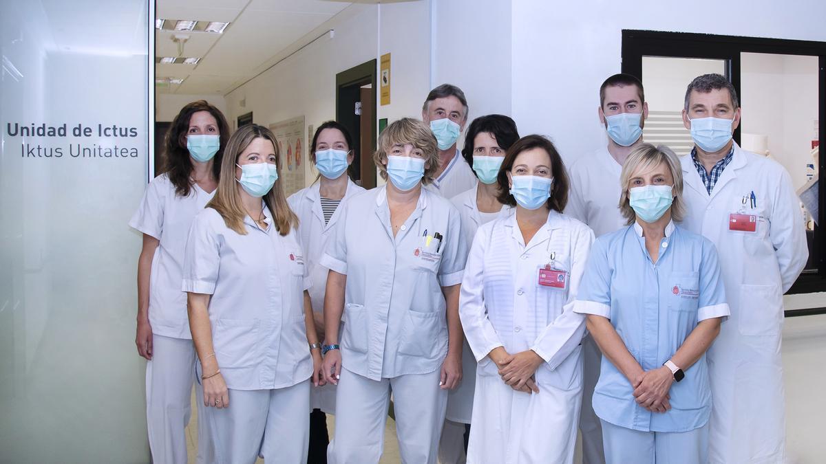 Equipo integrante de la Unidad de Ictus del Hospital Universitario de Navarra.