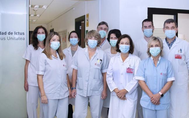 Equipo integrante de la Unidad de Ictus del Hospital Universitario de Navarra.