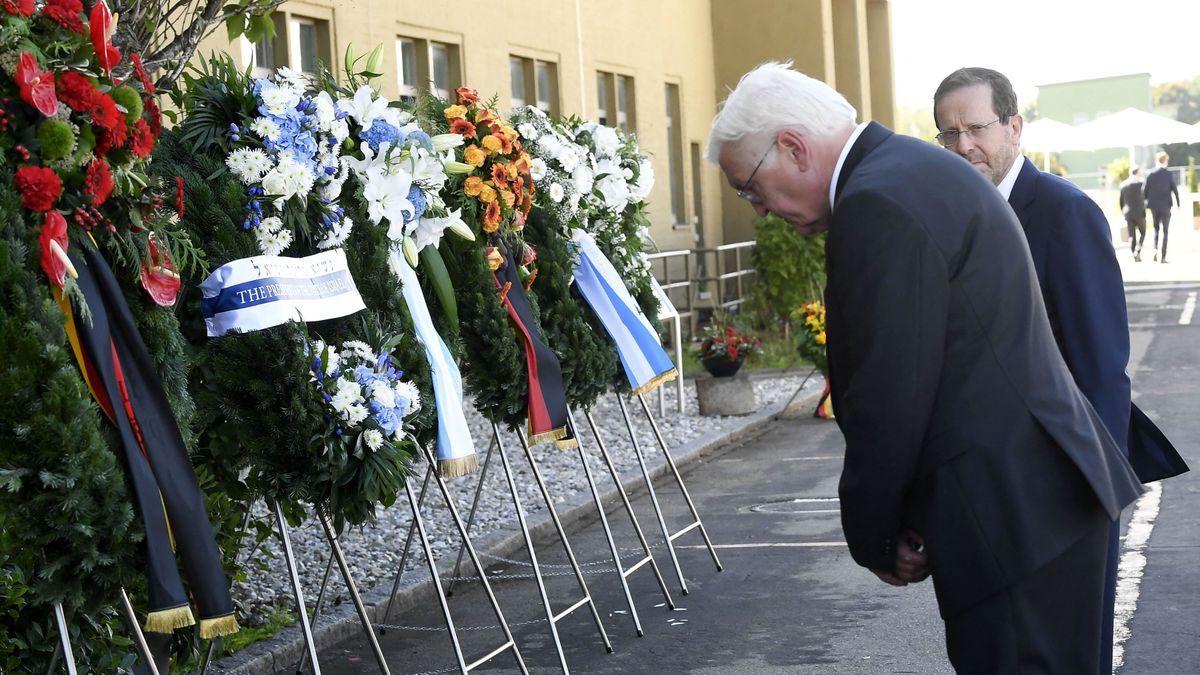 Frank-Walter Steinmeier en el homenaje a las víctimas de Múnich 72.
