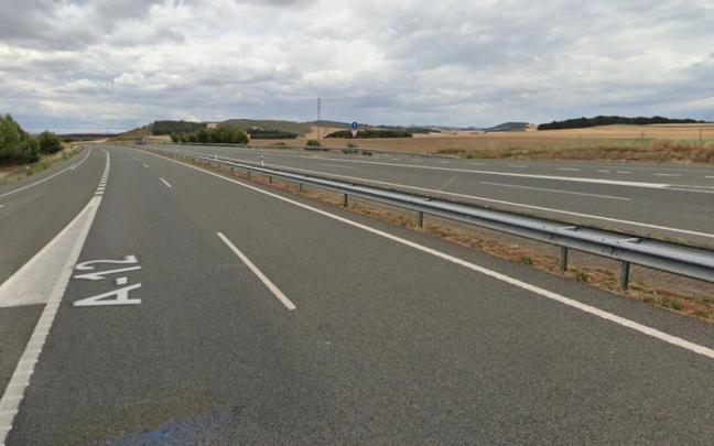 La carretera A-12, a la altura de Legarda.