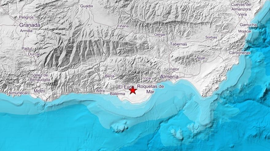 Terremoto registrado en El Ejido