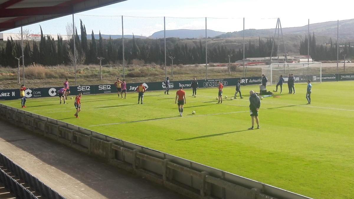 Imágenes del entrenamiento de Osasuna