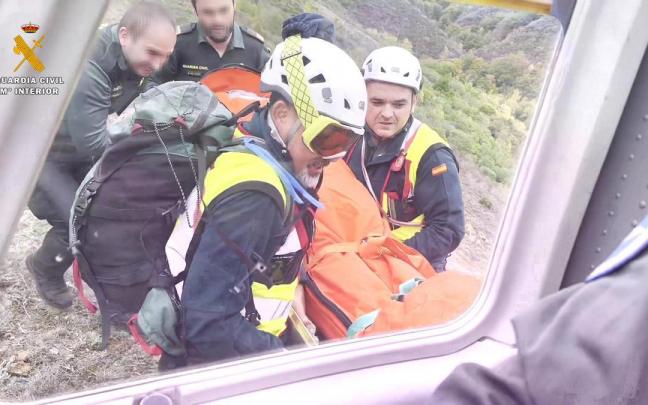 Momento del rescate.