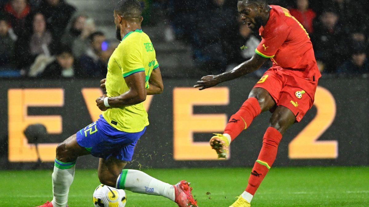 Iñaki Williams, durante su debut con Ghana el pasado viernes.