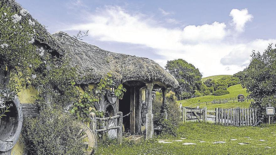 La casita que se construyó para las películas de 'El Hobbit'.