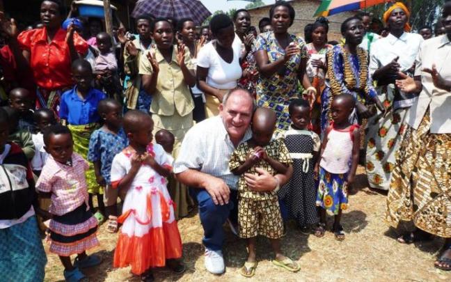 Juan Ramón Etxebarria, en África Juan Ramón Etxebarria, en África