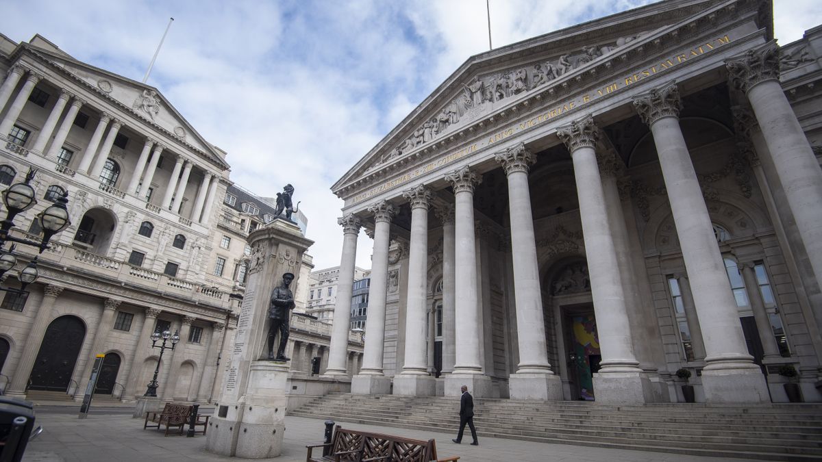 Fachada del Banco de Inglaterra.