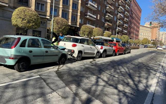 Imagen de los vehículos implicados en el choque