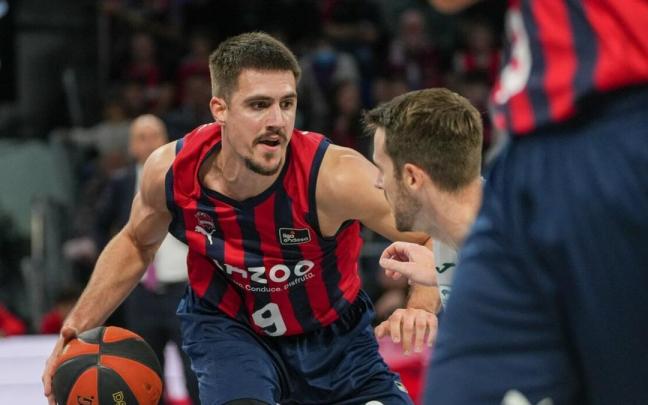 Marinkovic, durante el partido inaugural de la temporada contra el Unicaja Marinkovic, durante el partido inaugural de la temporada contra el Unicaja