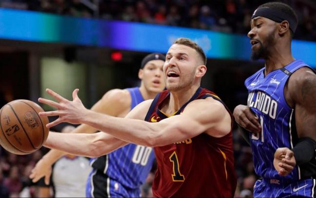 Stauskas, durante un partido durante su etapa en los Cleveland Cavaliers