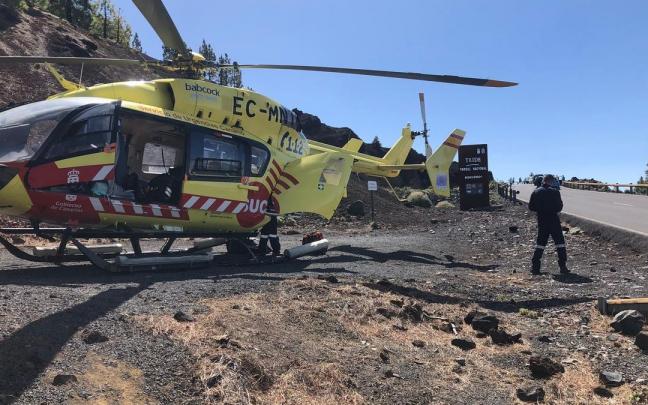 Imagen de un helicóptero de rescate.