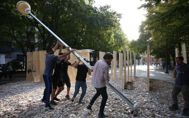 Una de las acciones art&iacute;sticas incluida en el programa de los Encuentros de Pamplona 72-22