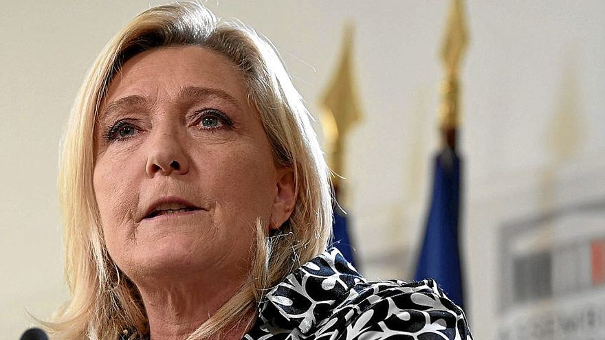 La l&iacute;der francesa del part&iacute;do Agrupaci&oacute;n Nacional, Marine Le Pen.