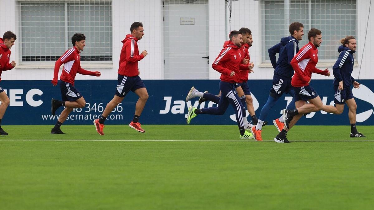 Entrenamiento de Osasuna del miércoles