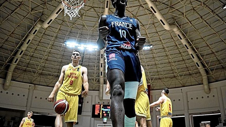 Cissoko, en el partido ante Macedonia del Norte. | FOTO: FIBA