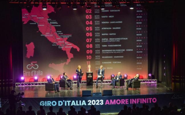 Presentaci&oacute;n del Giro de 2023.