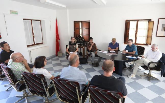 Un momento de la reunión.