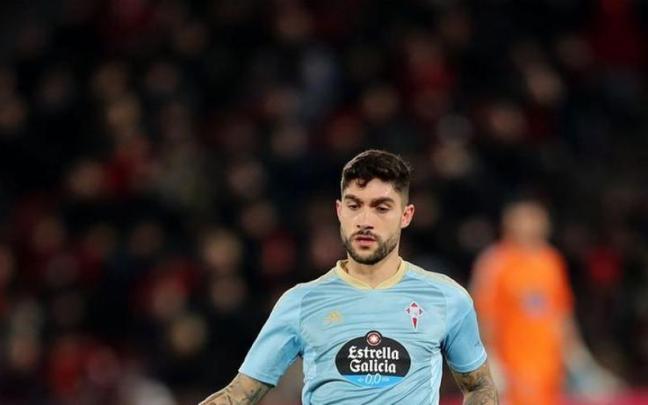 Unai Nuñez, con la camiseta del Celta. Unai Nuñez, con la camiseta del Celta.