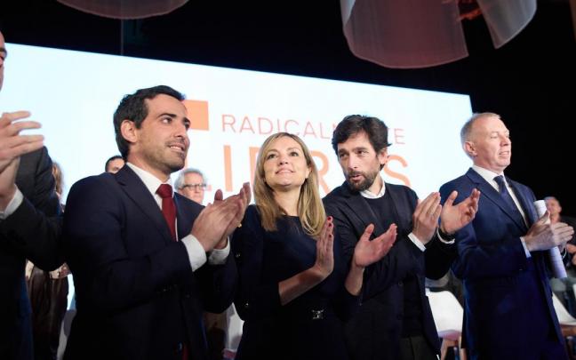 La presidenta de Cs, Patricia Guasp, y la nueva ejecutiva del partido en la clausura de la VI Asamblea General de Ciudadanos, en La Nube de Pastrana. La presidenta de Cs, Patricia Guasp, y la nueva ejecutiva del partido en la clausura de la VI Asamblea General de Ciudadanos, en La Nube de Pastrana.