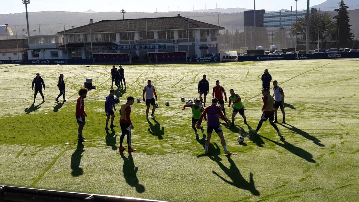 Imágenes del entrenamiento de Osasuna del domingo 6 de noviembre