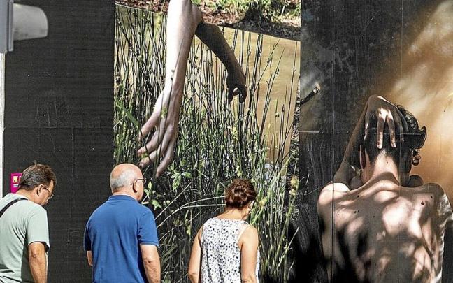 Imagen de los murales que se pueden contemplar en la Avenida Zumalakarregi de Laudio.