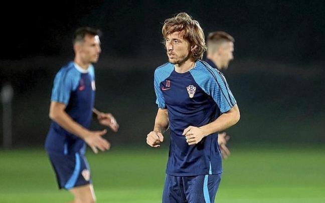 Luca Modric, en el entrenamiento de la selección croata. | FOTO: EFE Luca Modric, en el entrenamiento de la selección croata. | FOTO: EFE