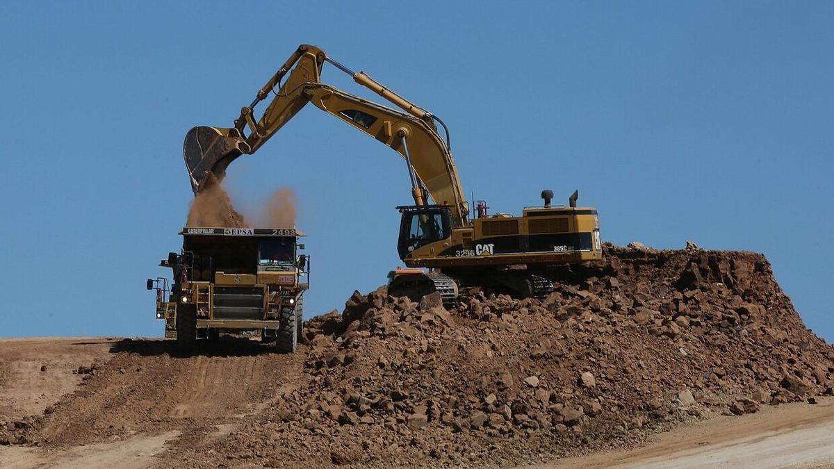 Imagen de las obras del TAV en Marcilla.