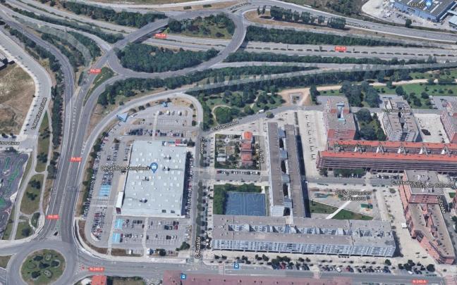 Vista aérea de la Ronda de Pamplona (PA-30) a su paso por Berriozar. Vista aérea de la Ronda de Pamplona (PA-30) a su paso por Berriozar.