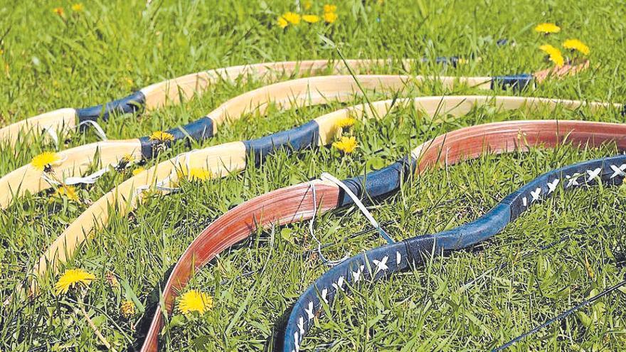 Los arcos más tradicionales son de madera.