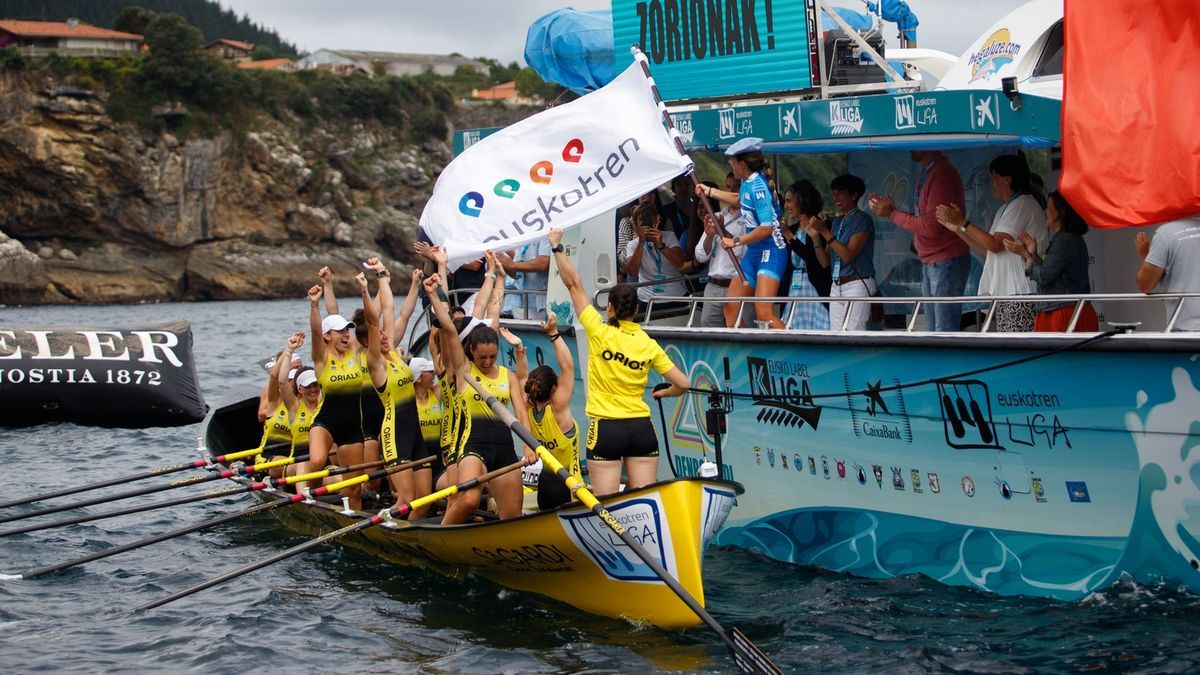 Orio celebra la victoria en Lekeitio.