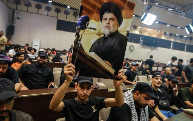 Ocupación del parlamento iraquí.