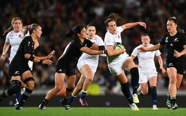 Imagen de la final de la Copa del Mundo femenina de 2022, entre Nueva Zelanda e Inglaterra.