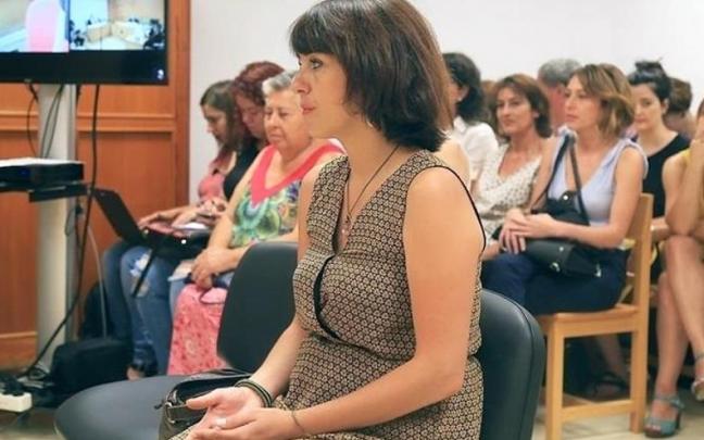 Juana Rivas, en el juicio donde fue condenada por “la sustracción de sus hijos”. Juana Rivas, en el juicio donde fue condenada por “la sustracción de sus hijos”.