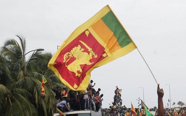 Bandera de Sri Lanka (Asia). Bandera de Sri Lanka (Asia).
